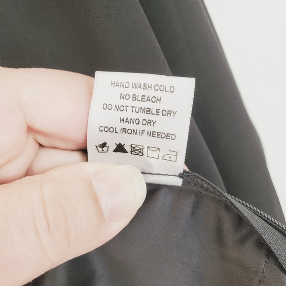 LPA Black Square Neck Puff Sheer LS Sleeve Blouse M - Picture 9 of 15